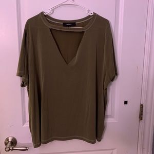 Forever 21 v cut out tee shirt